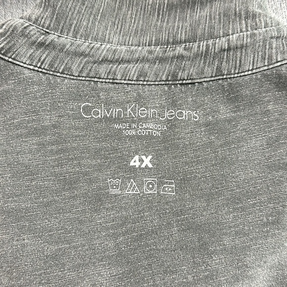 Calvin Klein Jeans Collared Cotton Shirt - 4X - Picture 3 of 7